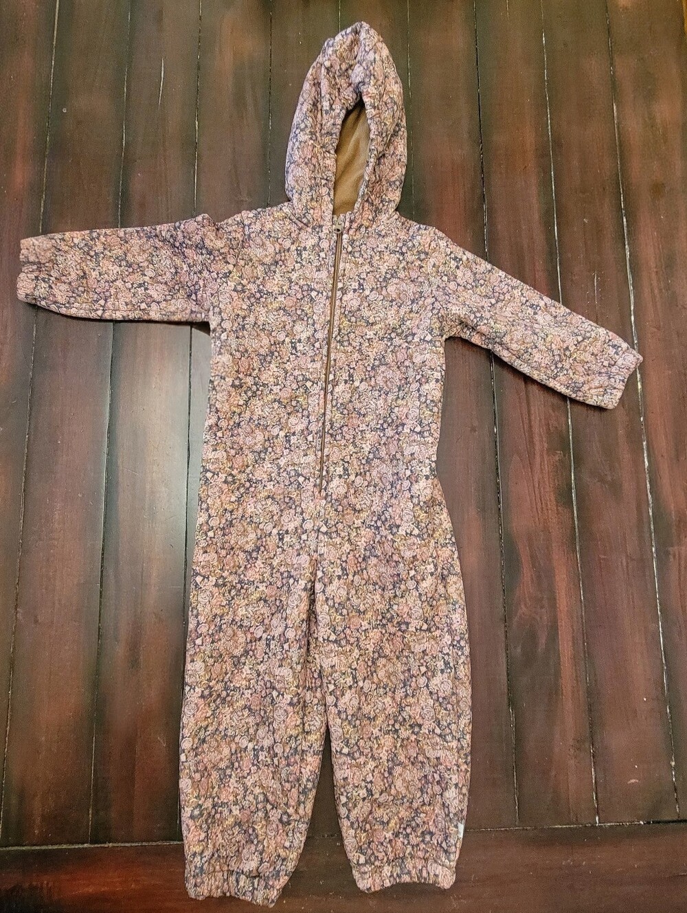 Wheat Denmark Harley Thermosuit Floral Quilted Jumpsuit - Size 2y